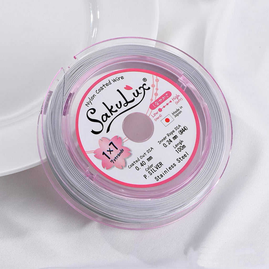 FLEXY7 Steel Wire Gold and Silver Soft Wire Non-Elastic Pearl Bracelet Necklace Wire for Earrings and Hair Accessories