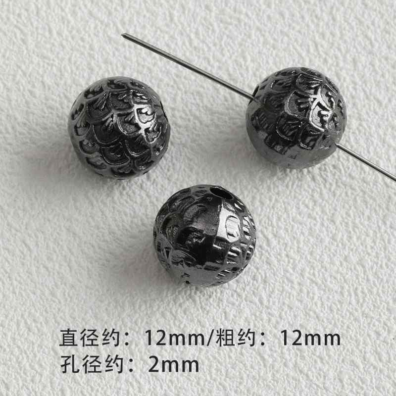 Dark Style Alloy Gun Black Pendant Spacer Beads Spacer Loose Bead Bracelet Necklace Beaded DIY Accessories