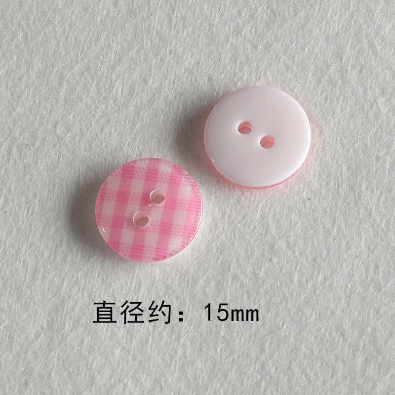 Resin color all-match niche buttons loose beads bracelet necklace mobile phone chain beads diy accessories material beads