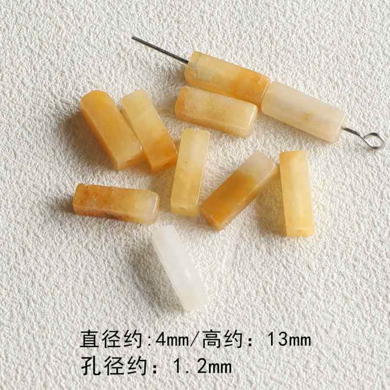 All-match natural stone round tube bead diy accessories material