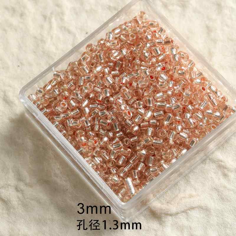 [Maillard] rice beads water drop beads glass gold plated foil square bracelet necklace mobile phone chain diy accessories