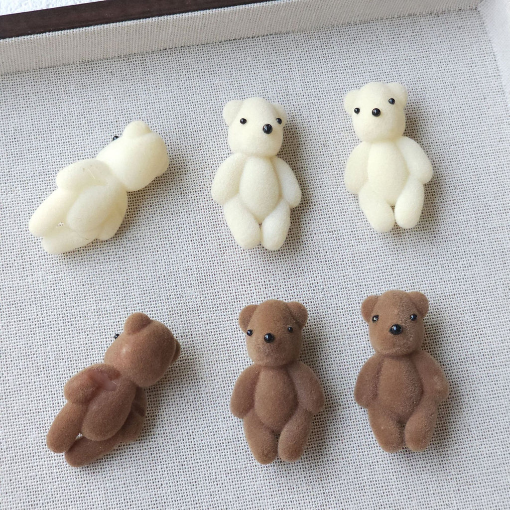 teddy bear hair accessories, edge clip bangs clip DIY accessories materials wholesale