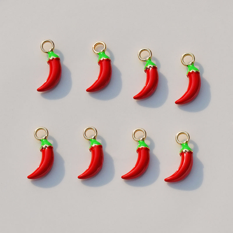 Alloy Oil Drop Stereo Pepper Pendant Pendant DIY Handmade Earrings Earrings Necklace Bracelet Jewelry Accessories