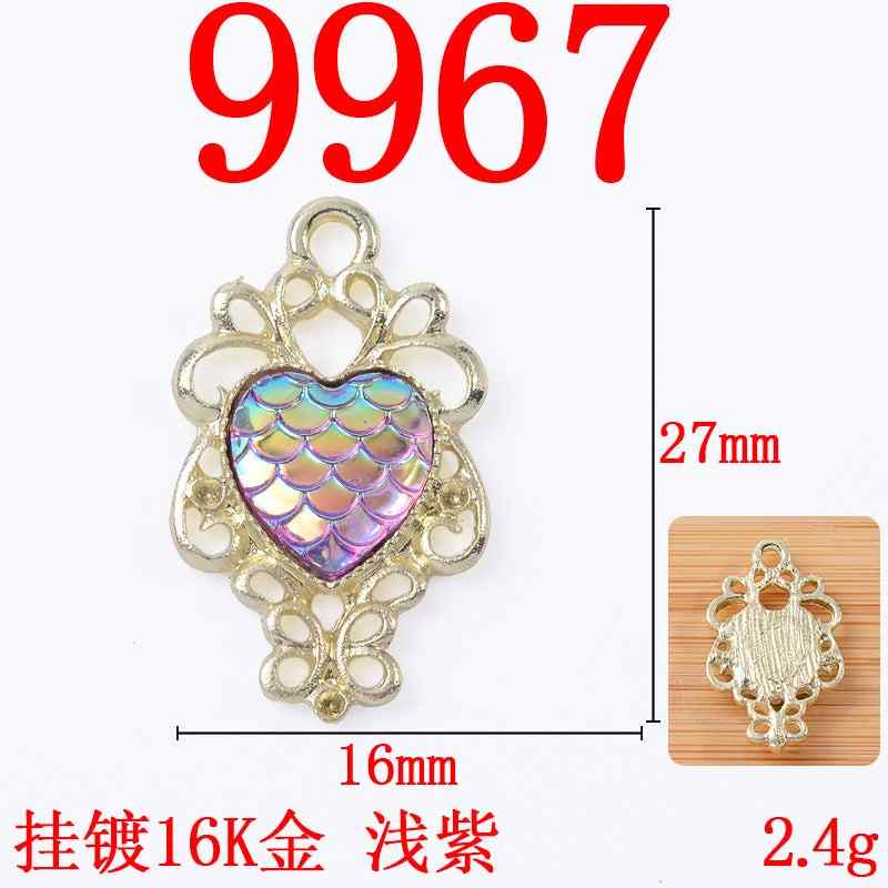 Alloy pendant sunflower Baroque style love pendant diy jewelry accessories alloy accessories spot wholesale 