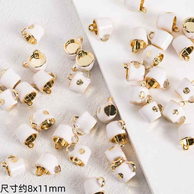 Luci Coffee Hornbag Alloy Oil Drop Pendant DIY Beaded  Material