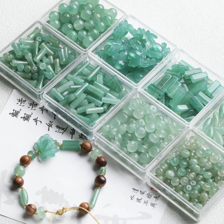 New Chinese Natural Dongling Jade Slub Scattered Beads Abacus Beads Diy Accessories Material Bracelet Necklace Beads