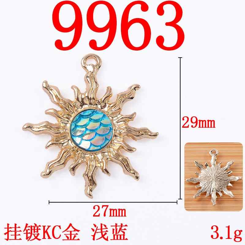 Alloy pendant sunflower Baroque style love pendant diy jewelry accessories alloy accessories spot wholesale 