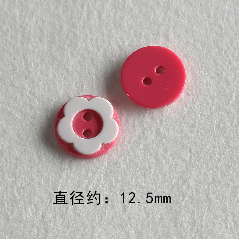 Resin color all-match niche buttons loose beads bracelet necklace mobile phone chain beads diy accessories material beads