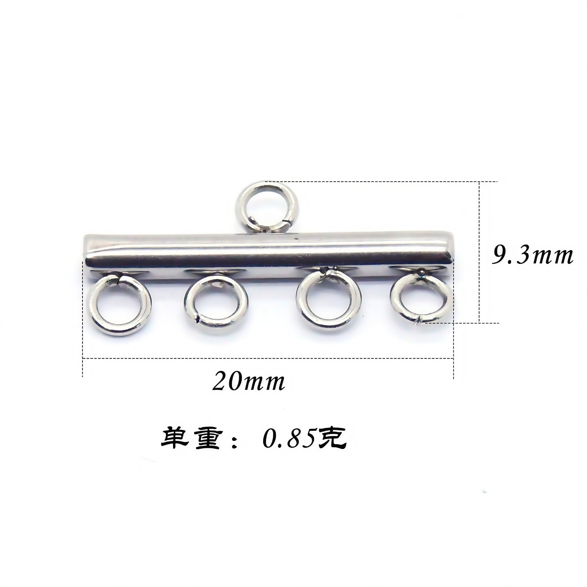 Factory Direct Sales Cross-Border Supply Stainless Steel DIY Porous Luggage Accessories Earrings Pendants Tassel Jewelry Accessories