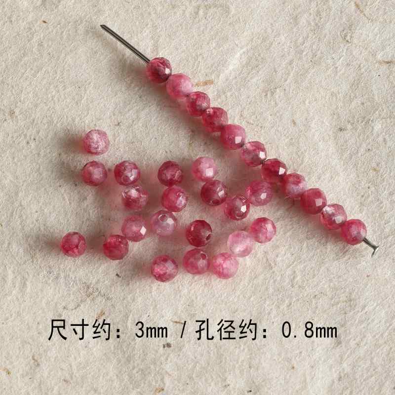 natural round cut aquamarine garnet loose beads diy material