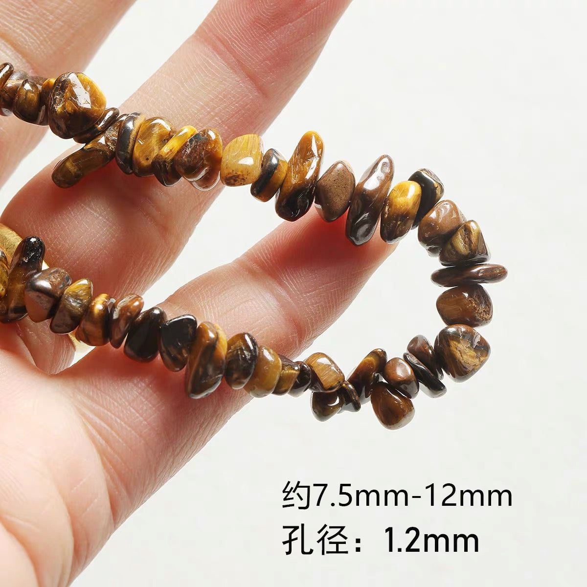 Niche natural stone tiger eye black agate abacus beads round beads bracelet necklace beaded diy accessories material loose beads