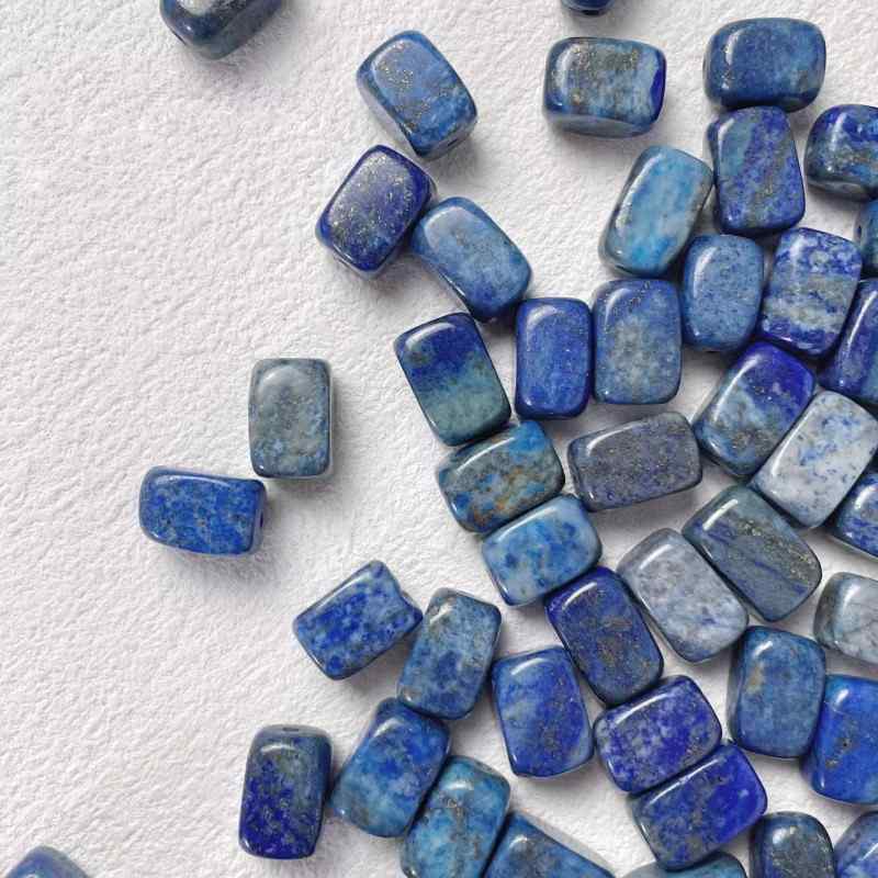 rectangular raw ore brand lapis lazuli beaded DIY accessories material