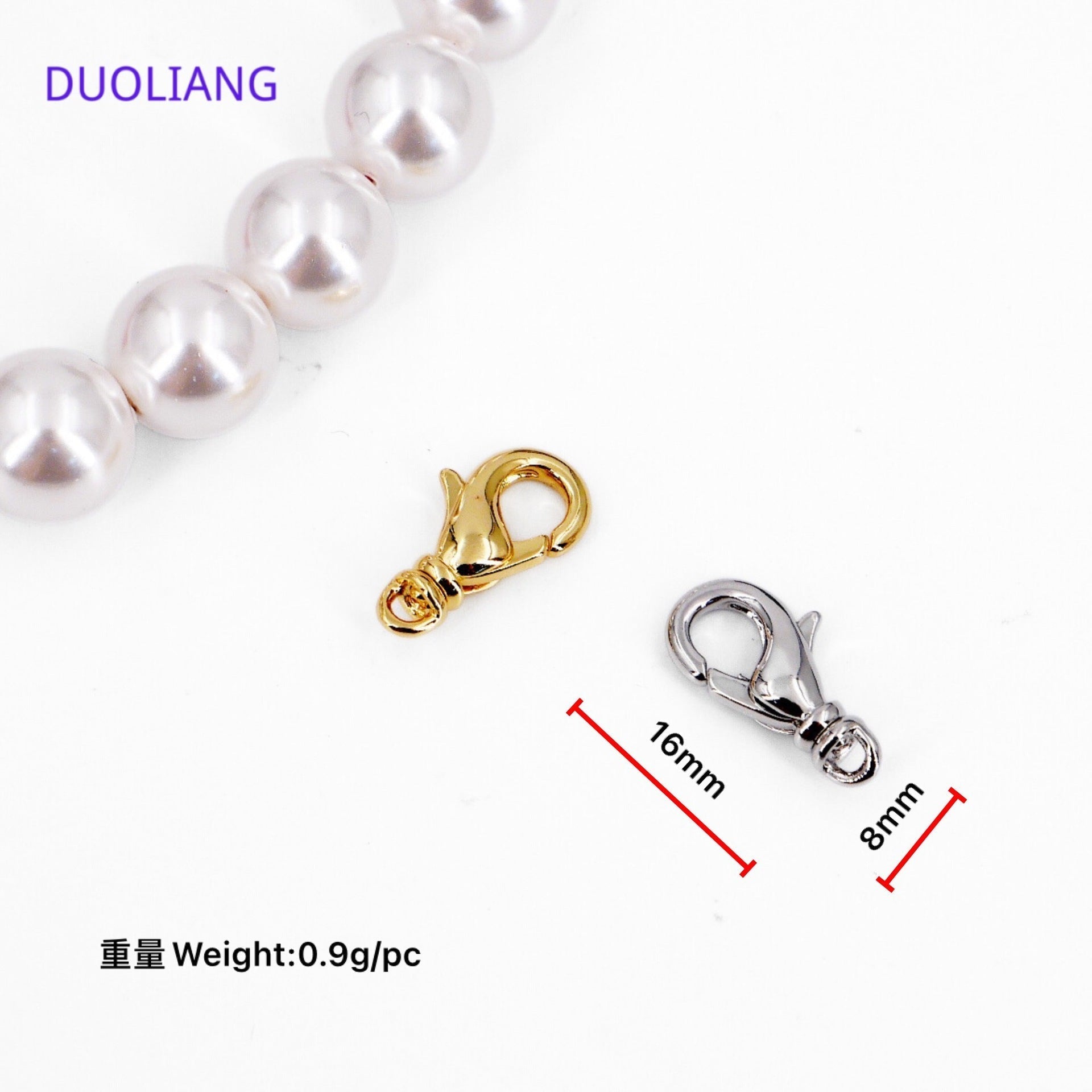 18K Plated Universal Clasp Bracelet Necklace End DIY Accessories