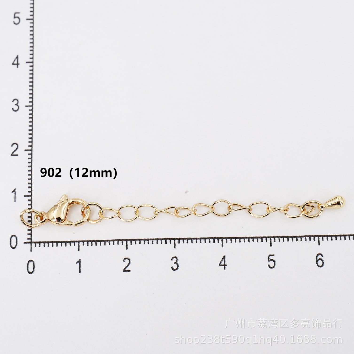 Color retaining lobster clasp extended chain tail chain stainless steel bracelet necklace handmade creative diy jewelry accessories bag wholesale