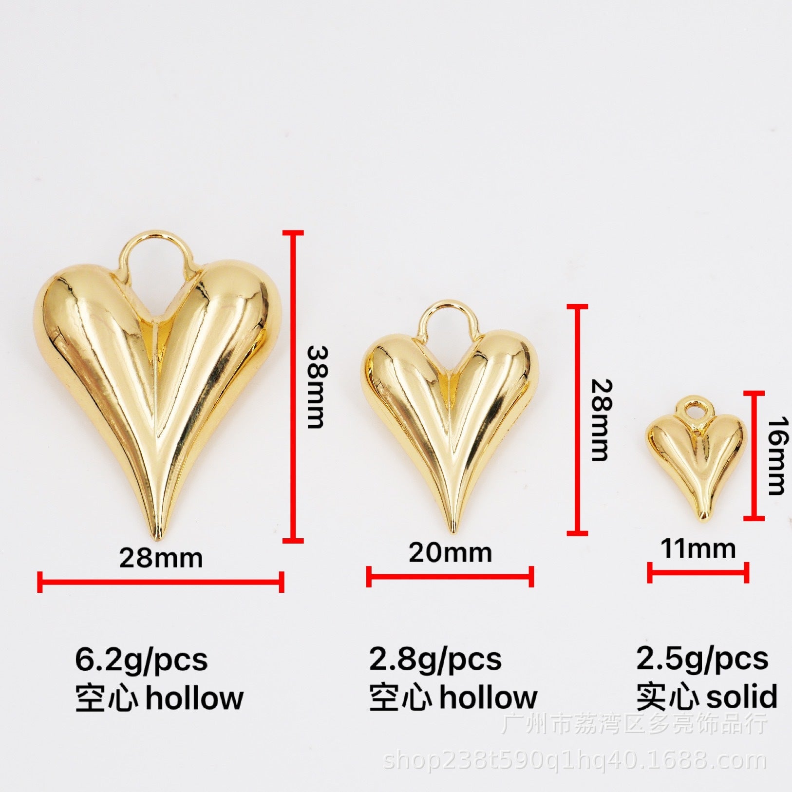 DIY jewelry accessories color retention love pendant