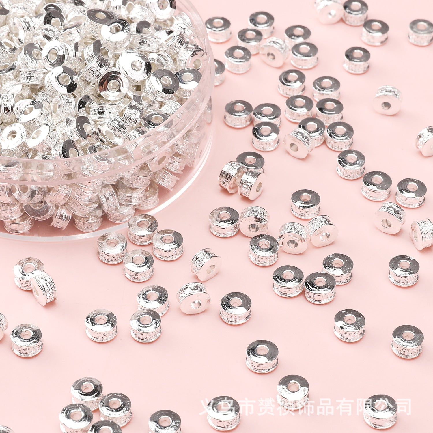 Broken Silver, a Few Pounds Thick Silver-Plated Loose Beads, Square Triangular Beads, DIY Handmade Beading Materials, Jewelry Bracelet Accessories