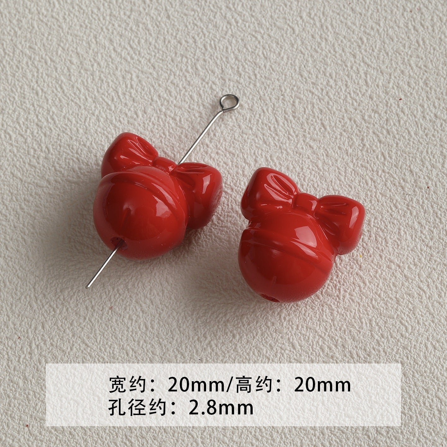 [red, yellow and blue] acrylic paint stars love beaded mobile phone chain keychain loose beads diy accessories material