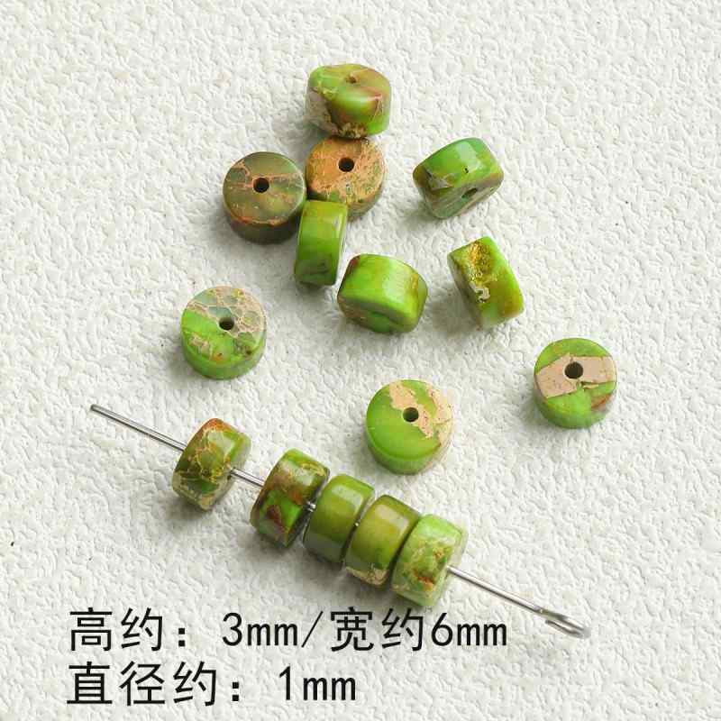 natural imperial pine spacer round tube loose beads diy material