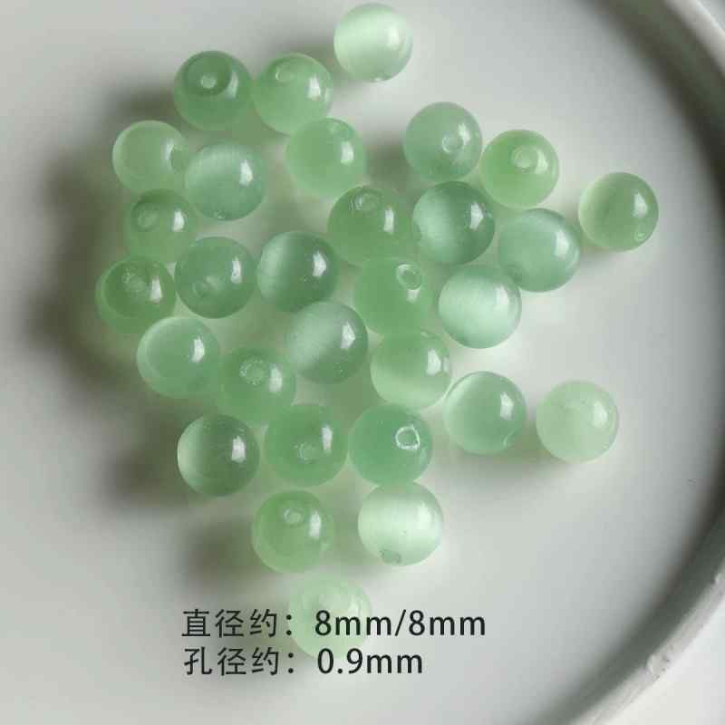 white green natural opal round loose beads diy accessories material
