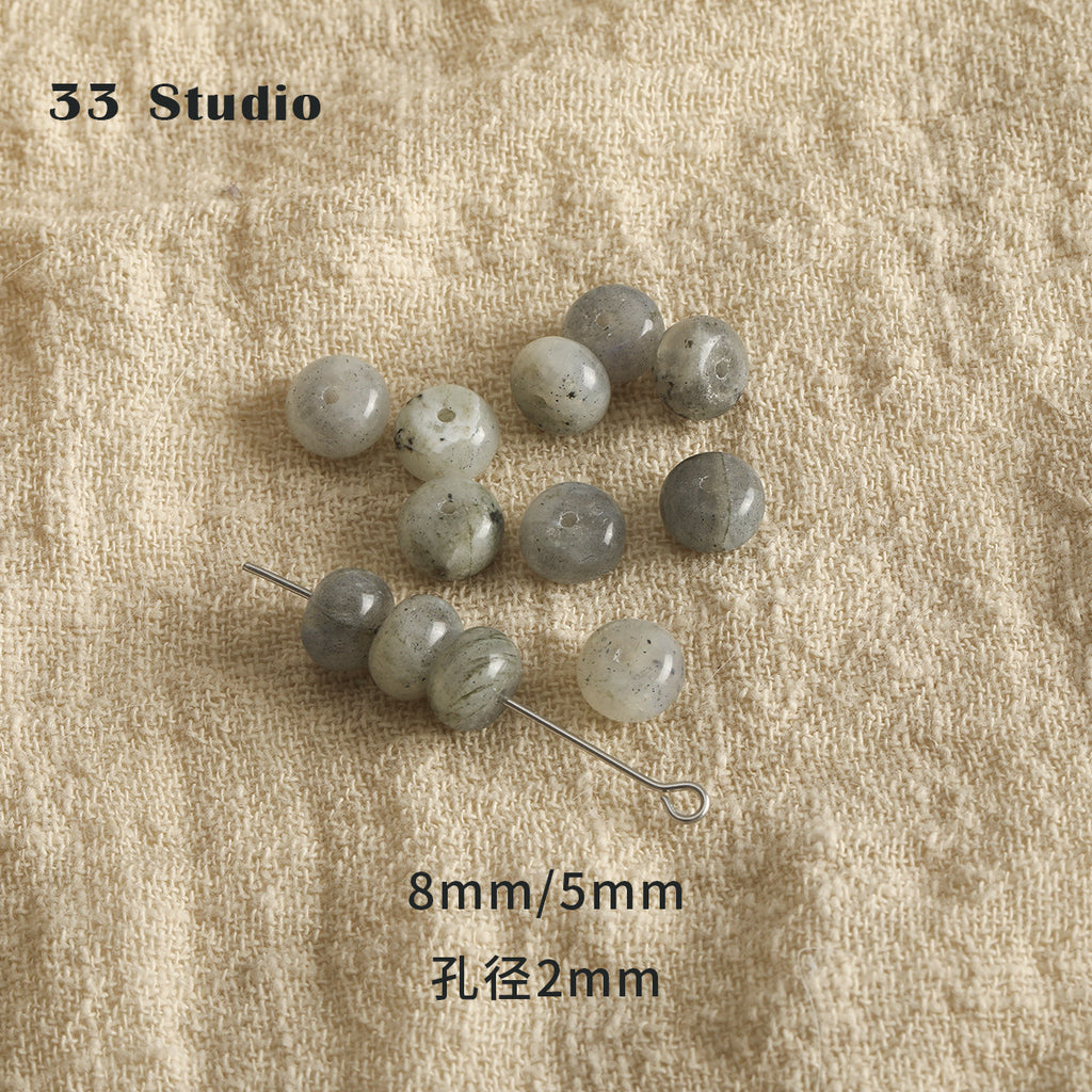 Vintage natural Crystal Jade loose beads round beads beads spacer beads diy accessories material package bracelet necklace earrings