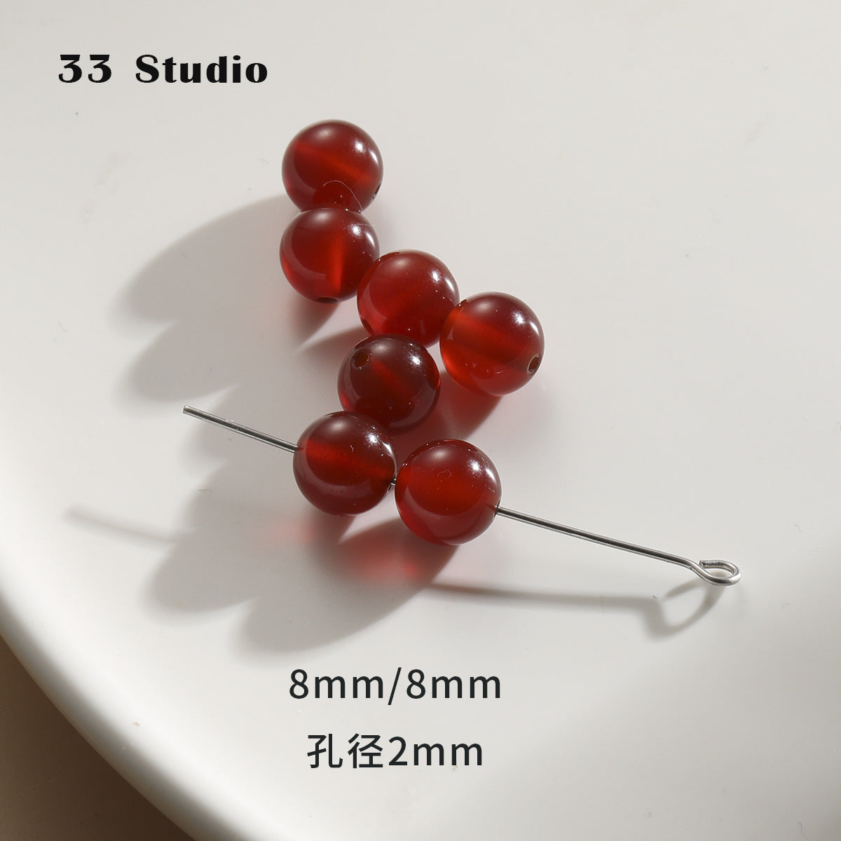 Vintage natural Crystal Jade loose beads round beads beads spacer beads diy accessories material package bracelet necklace earrings