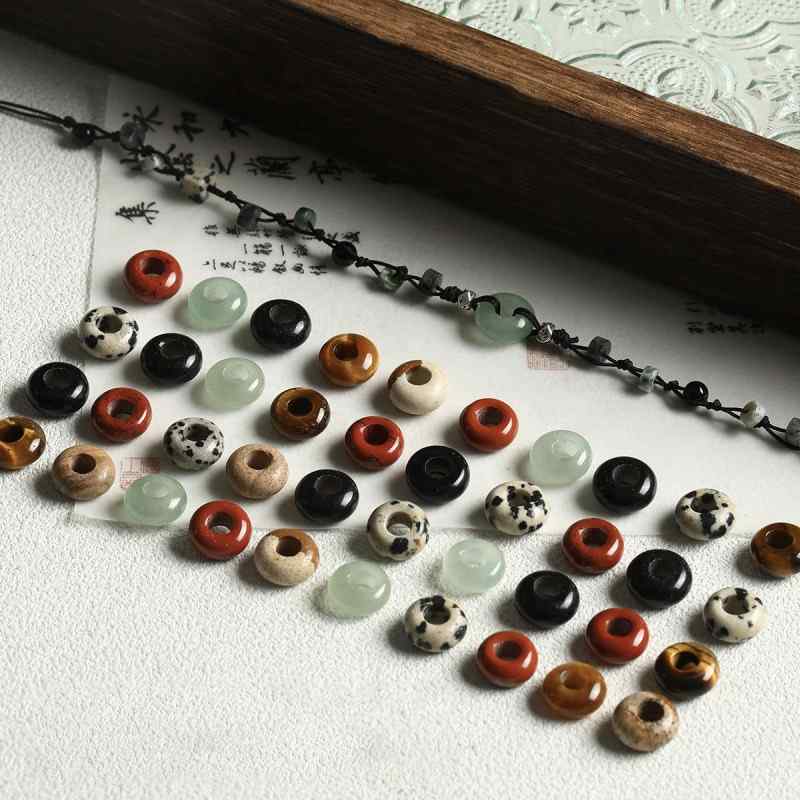 safety buckle woven bracelet bracelet wheel Abacus agate beads diy beaded jewelry accessories