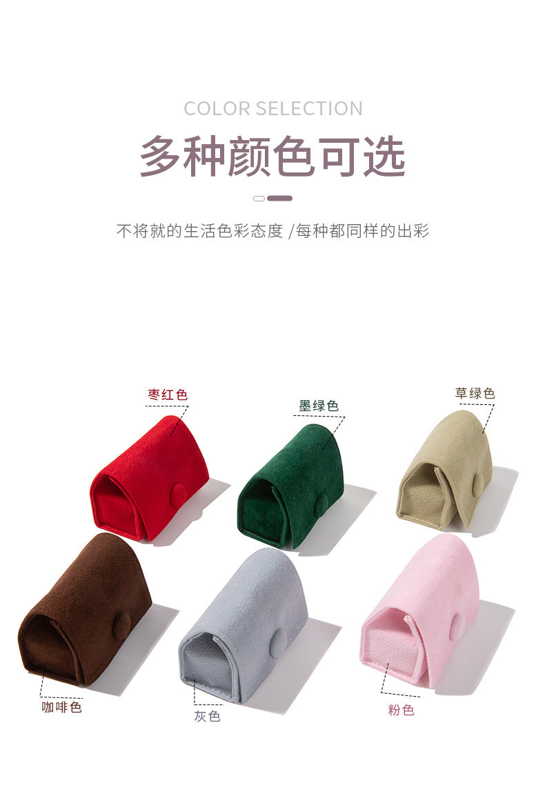Portable Mini Velvet Ring Box Creative Jewelry Box Earrings Necklace Jewelry Box Hand Accessories Storage Box Velvet Bag