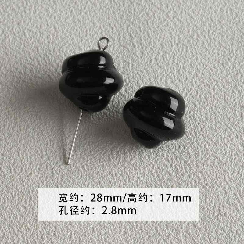 【 Spicy Girl Powder 】 Acrylic baking paint star love bead string mobile phone chain loose bead DIY accessory material bead