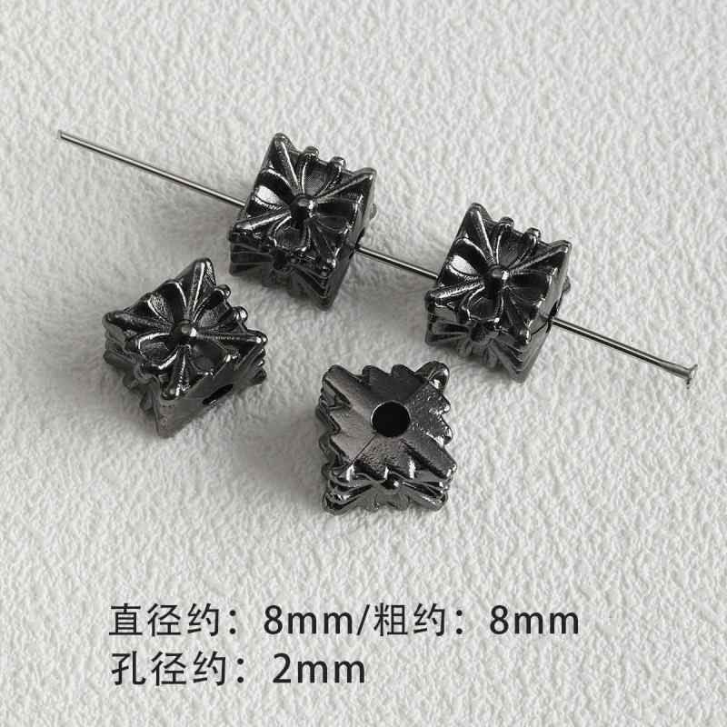 Dark Style Alloy Gun Black Pendant Spacer Beads Spacer Loose Bead Bracelet Necklace Beaded DIY Accessories