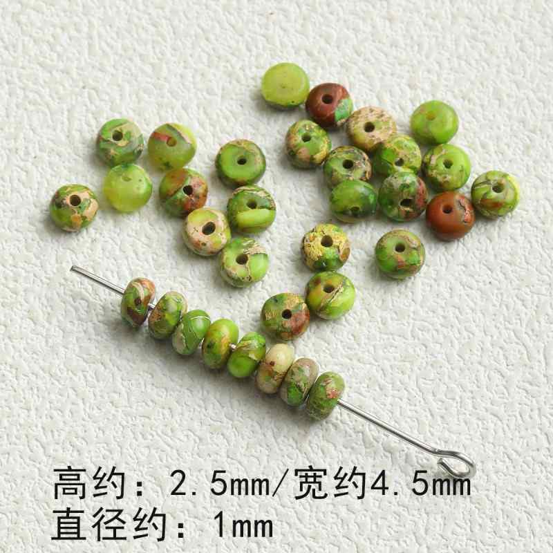 natural imperial pine spacer round tube loose beads diy material