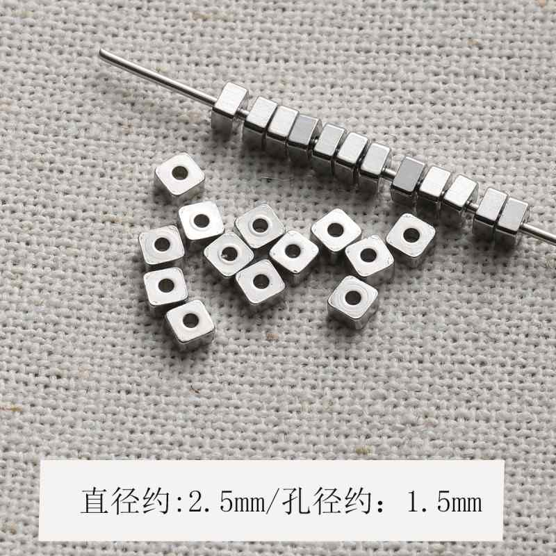 Color-preserving spacer round beads beaded diy accessories material loose beads bracelet necklace beads