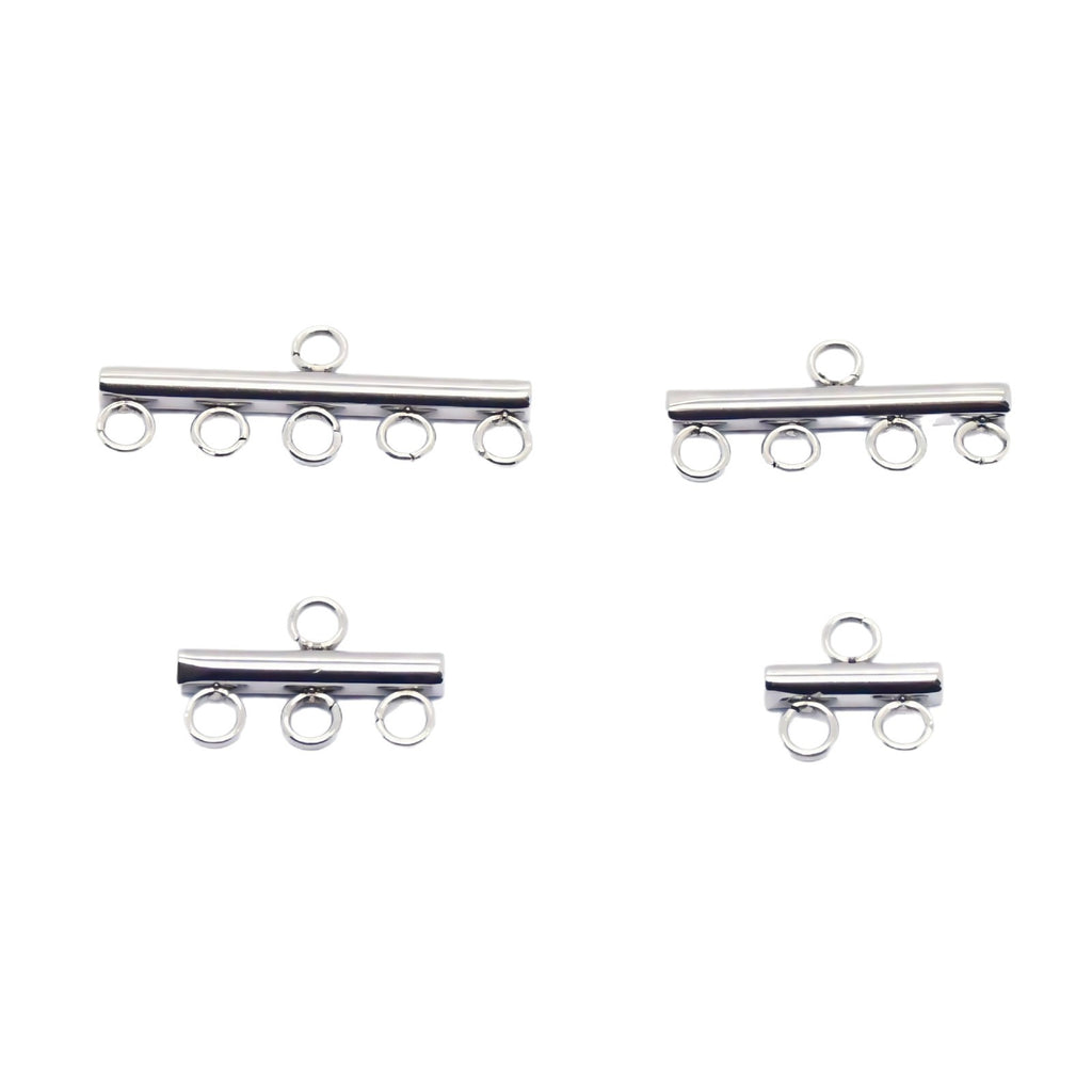 Factory Direct Sales Cross-Border Supply Stainless Steel DIY Porous Luggage Accessories Earrings Pendants Tassel Jewelry Accessories