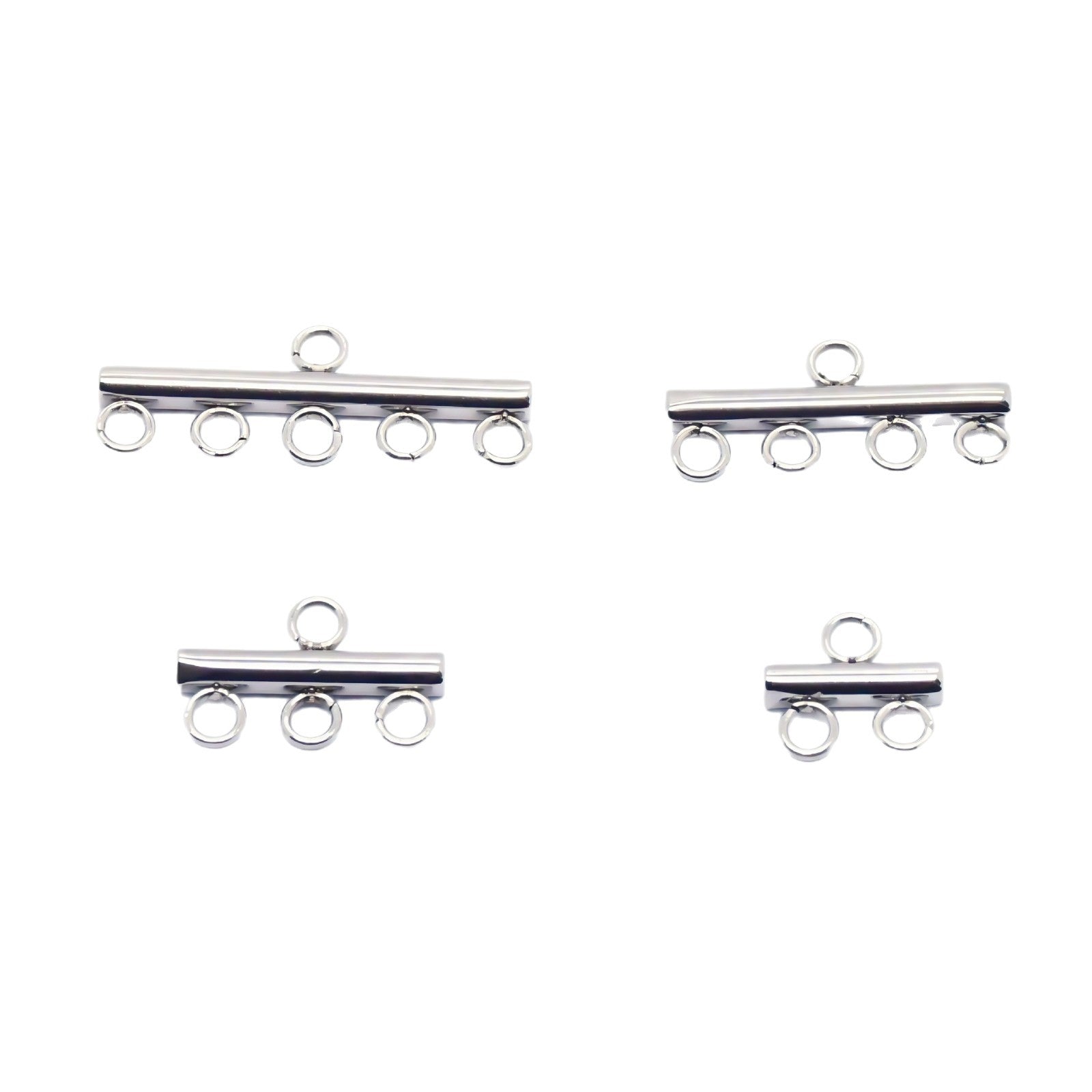 Factory Direct Sales Cross-Border Supply Stainless Steel DIY Porous Luggage Accessories Earrings Pendants Tassel Jewelry Accessories