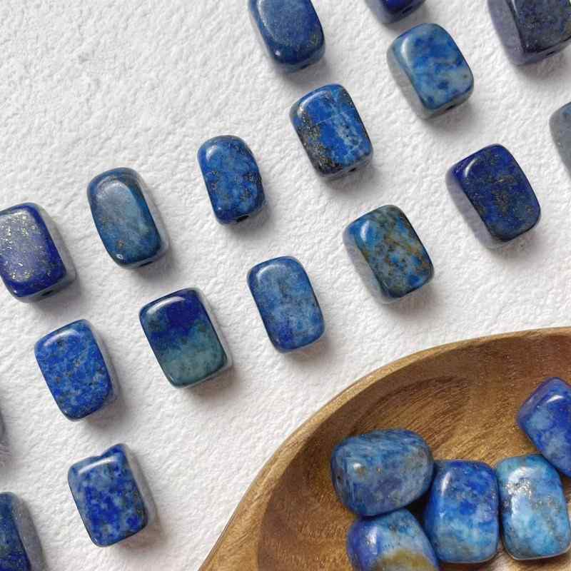 rectangular raw ore brand lapis lazuli beaded DIY accessories material