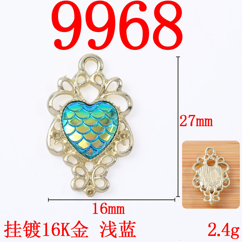 Alloy pendant sunflower Baroque style love pendant diy jewelry accessories alloy accessories spot wholesale