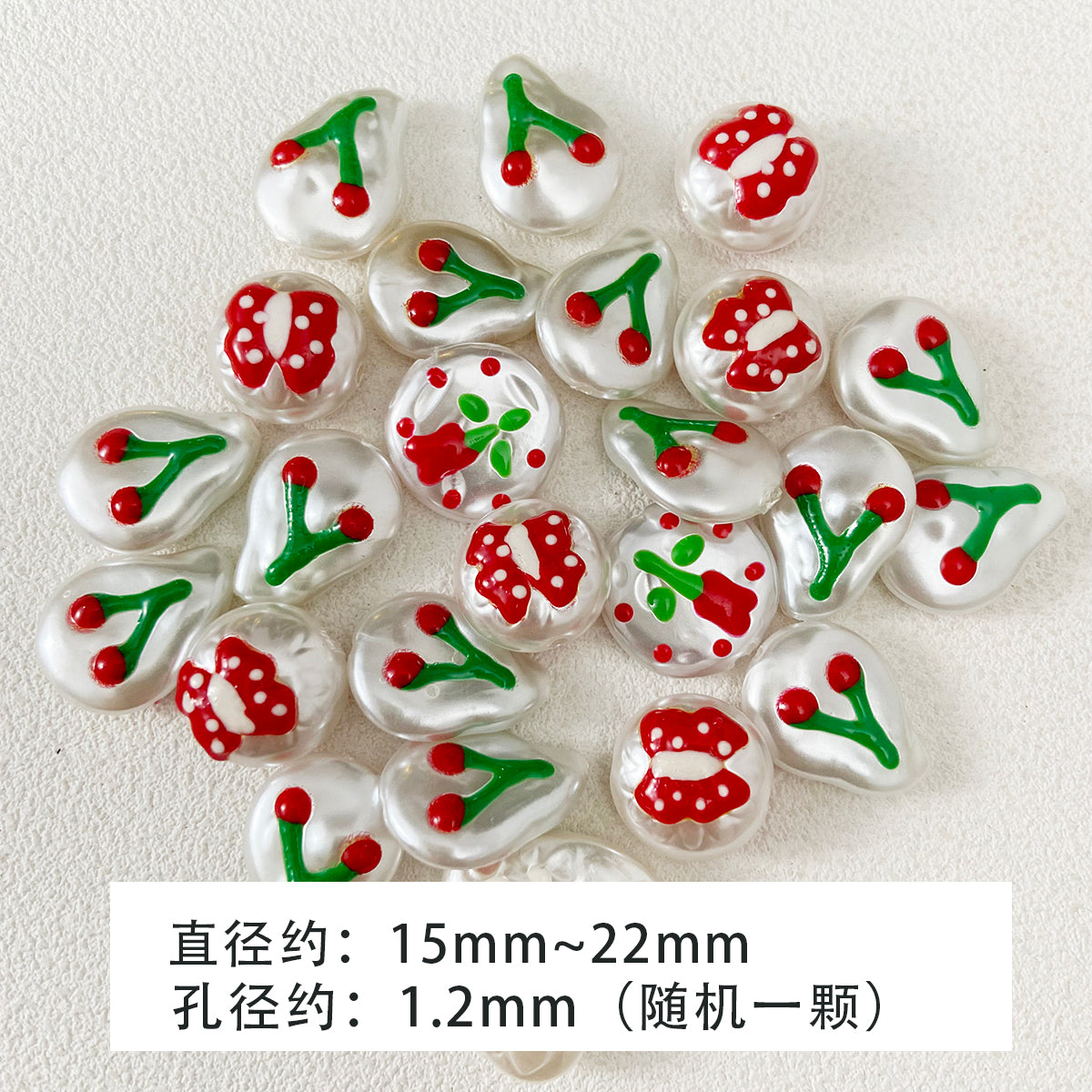 special-shaped ABS hand-painted imitation pearls loose beads love beaded diy accessories material bracelet necklace mobile phone chain beads