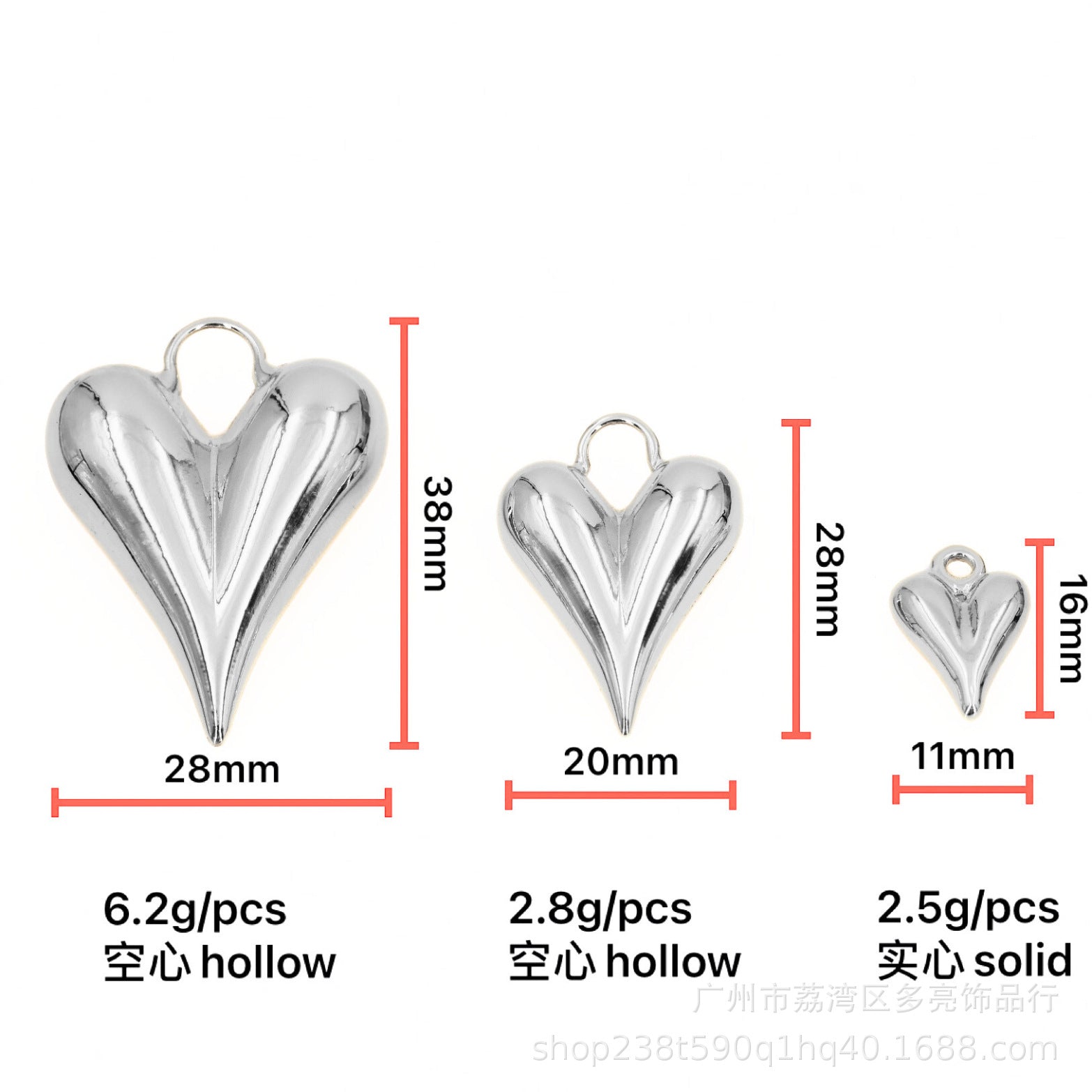 DIY jewelry accessories color retention love pendant