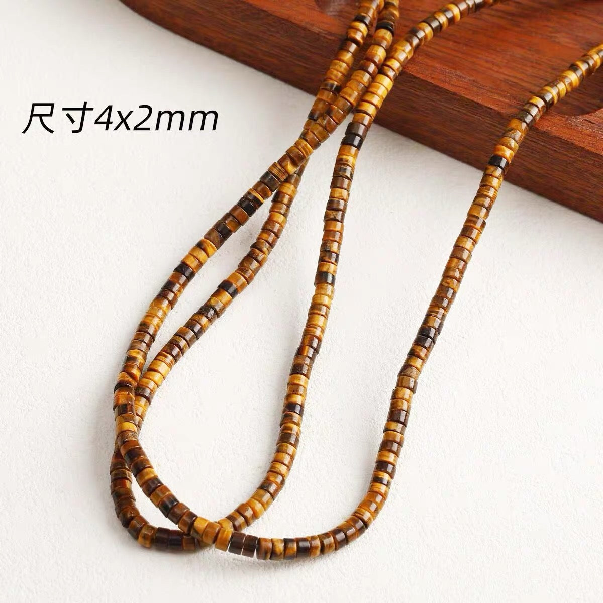 Niche natural stone tiger eye black agate abacus beads round beads bracelet necklace beaded diy accessories material loose beads