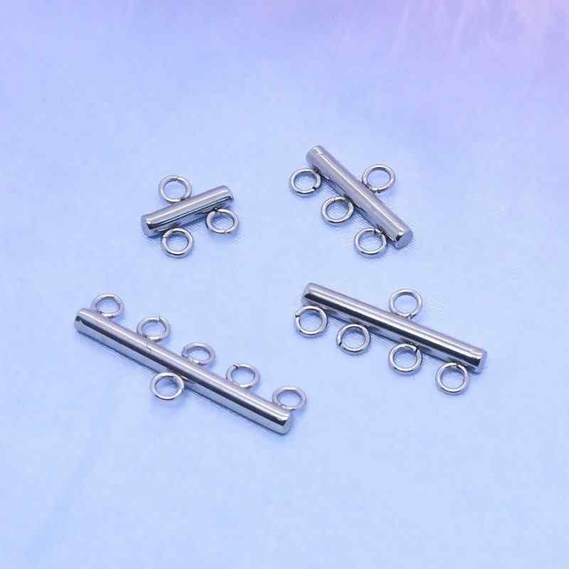 Factory Direct Sales Cross-Border Supply Stainless Steel DIY Porous Luggage Accessories Earrings Pendants Tassel Jewelry Accessories 