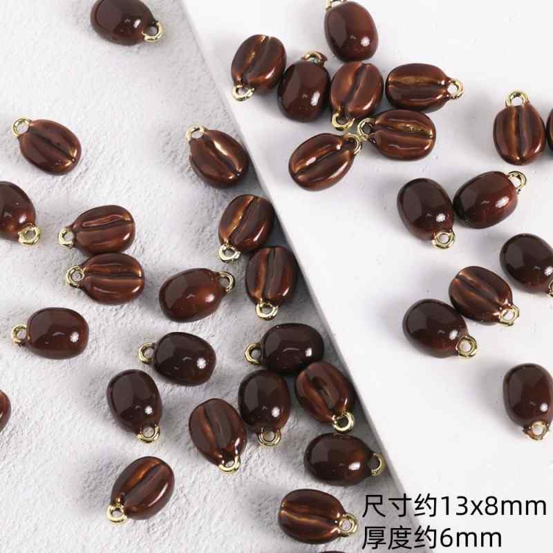 Luci Coffee Hornbag Alloy Oil Drop Pendant DIY Beaded  Material