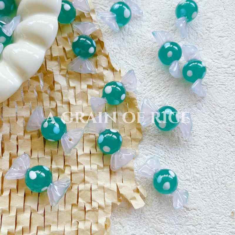 [give a candy] glass wave candy beads loose beads bracelet necklace earrings material