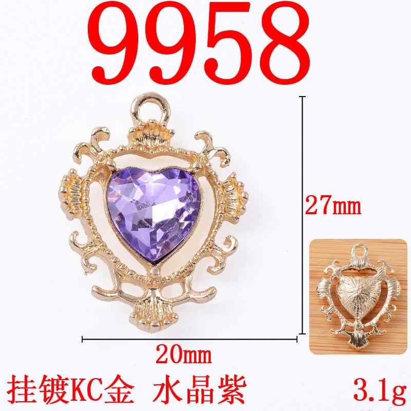 Alloy pendant sunflower Baroque style love pendant diy jewelry accessories alloy accessories spot wholesale 