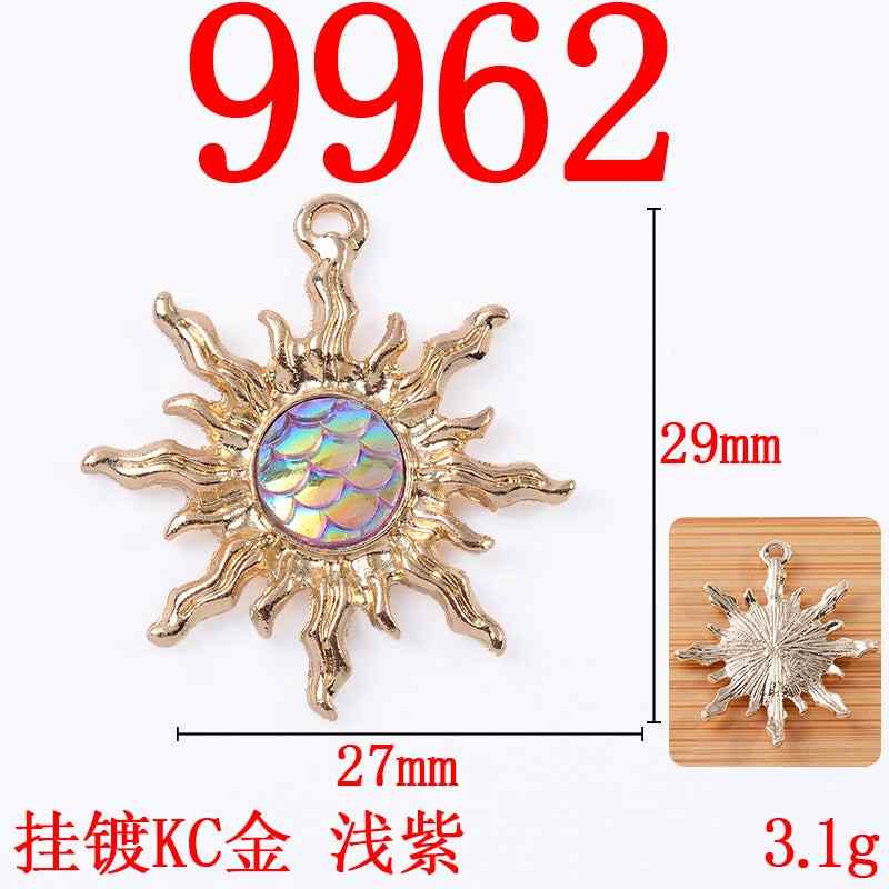 Alloy pendant sunflower Baroque style love pendant diy jewelry accessories alloy accessories spot wholesale 