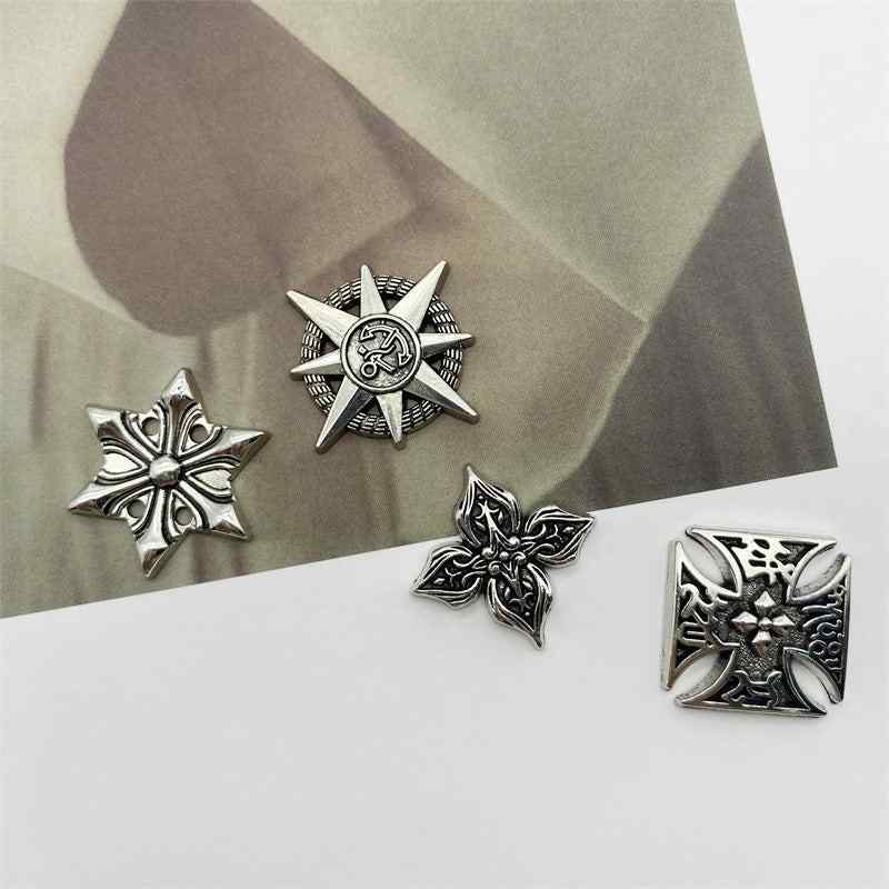 Alloy Jewelry Personalized Accessories Dark Style DIY Materials, four diffrent pieces