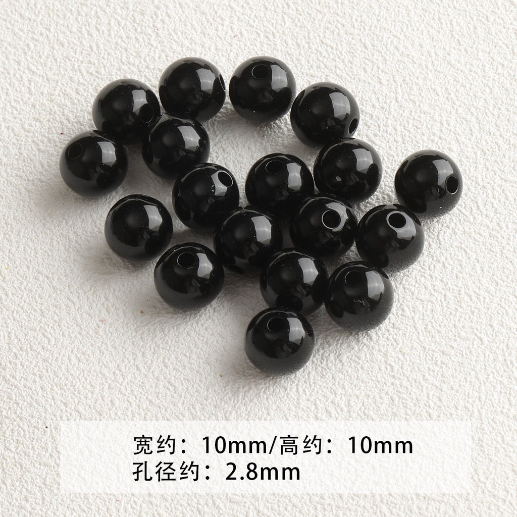 Black and green acrylic paint cheese cone star beaded mobile phone chain loose beads diy accessories material beads