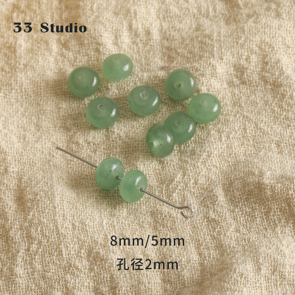 Vintage natural Crystal Jade loose beads round beads beads spacer beads diy accessories material package bracelet necklace earrings