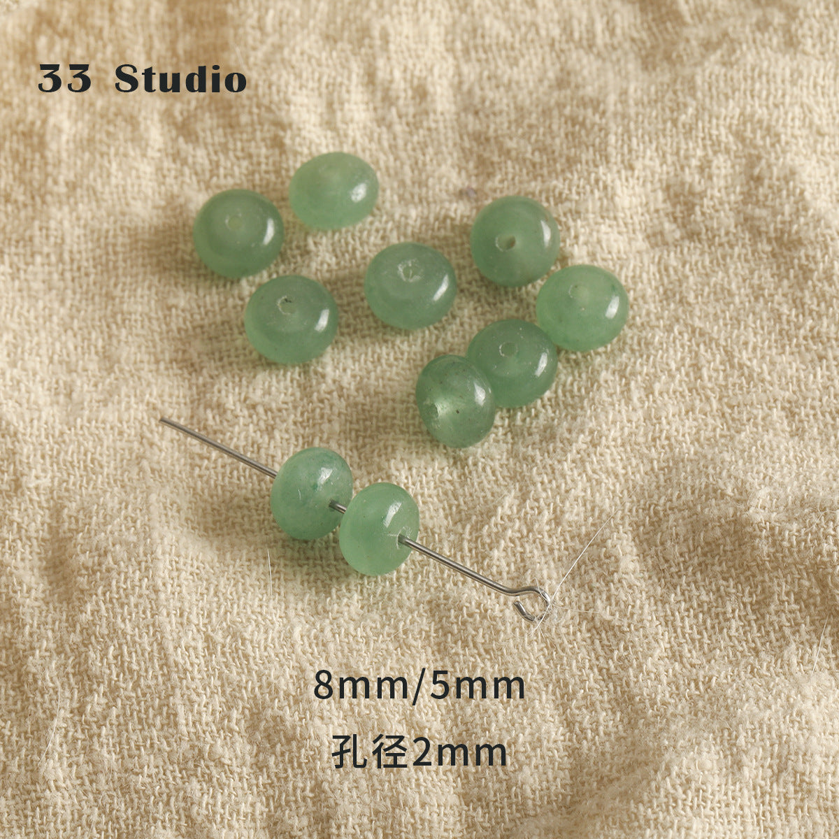 Vintage natural Crystal Jade loose beads round beads beads spacer beads diy accessories material package bracelet necklace earrings