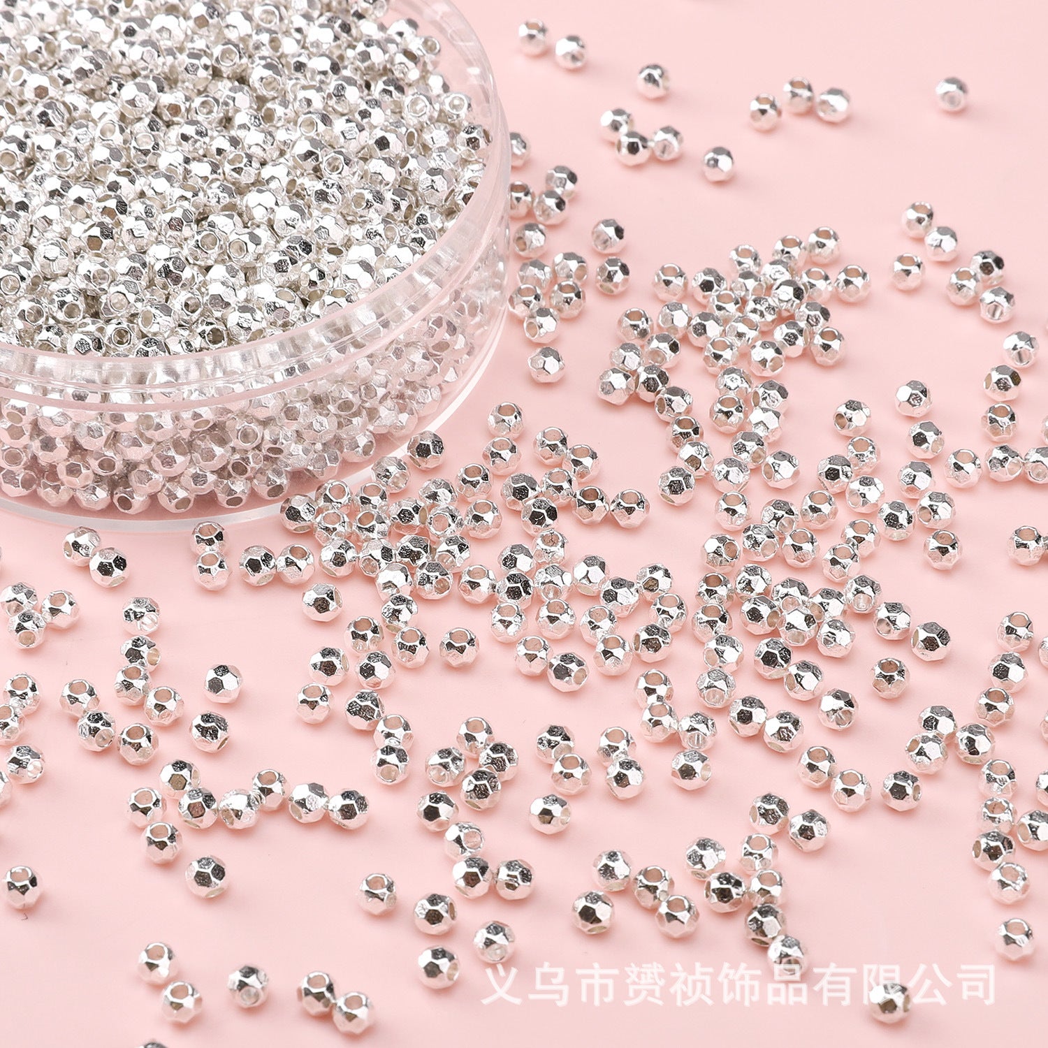 Broken Silver, a Few Pounds Thick Silver-Plated Loose Beads, Square Triangular Beads, DIY Handmade Beading Materials, Jewelry Bracelet Accessories