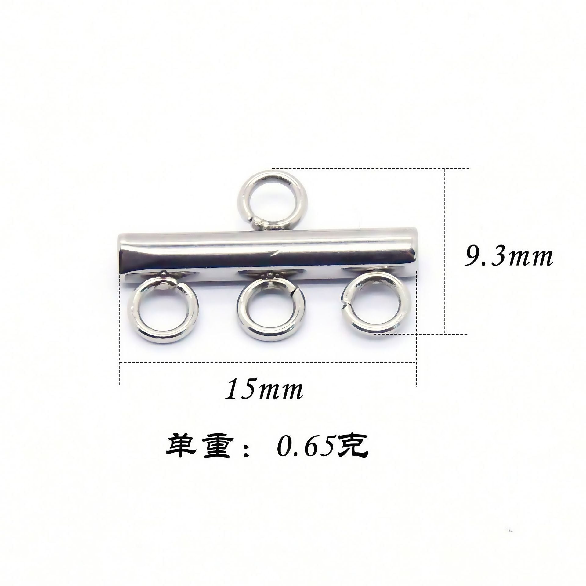 Factory Direct Sales Cross-Border Supply Stainless Steel DIY Porous Luggage Accessories Earrings Pendants Tassel Jewelry Accessories