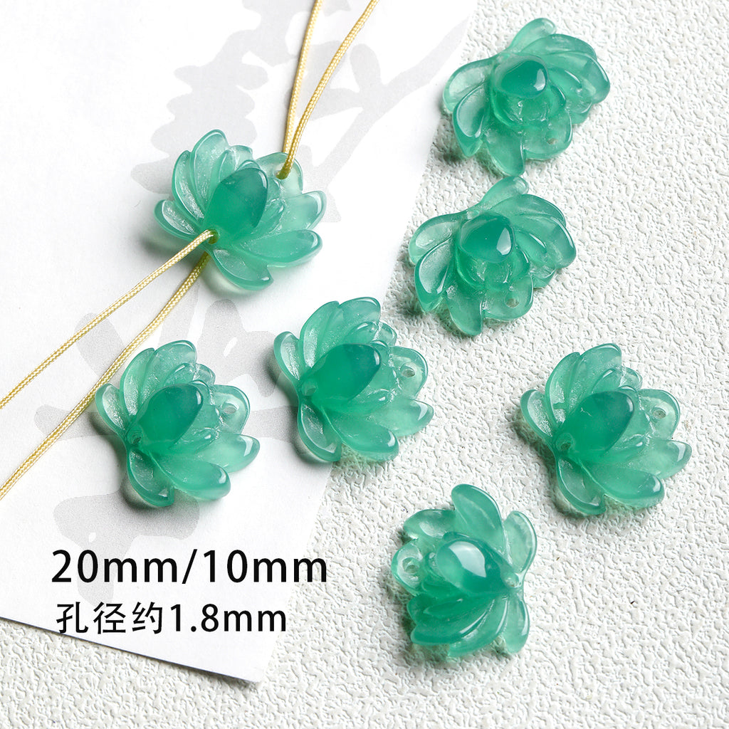 New Chinese Natural Dongling Jade Slub Scattered Beads Abacus Beads Diy Accessories Material Bracelet Necklace Beads
